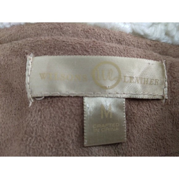 Wilsons Leather Vest Faux Shearling Country Western Womens Size Medium - Picture 3 of 10